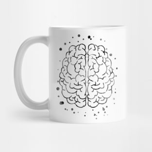 Brain anatomy, medical art, watercolor Brain, Brain print, abstract Brain, Medical Office Decor, watercolor Brain anatomy Mug